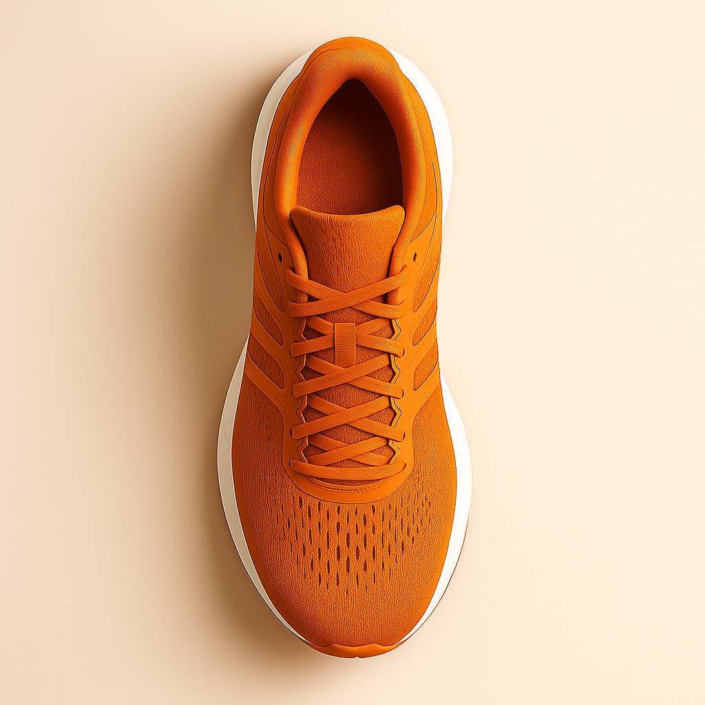 Men’s Bright Orange Running Shoes — Lightweight Comfort with Bold Style