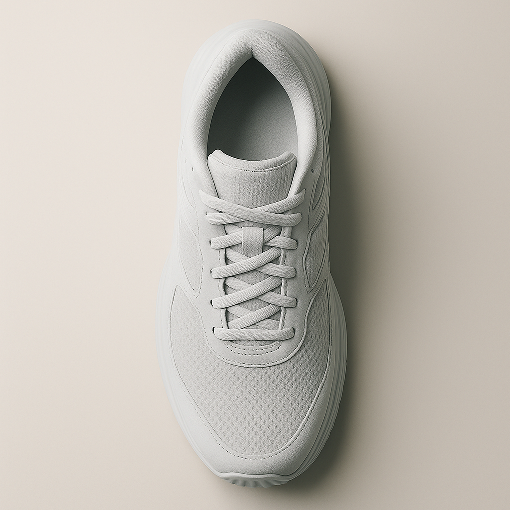 Men’s White Running Sneakers — Lightweight, Breathable & Cushioned